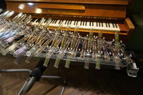crystal  harp, crystalharp, crystalophone, vibraphone, marimba, soundhealing